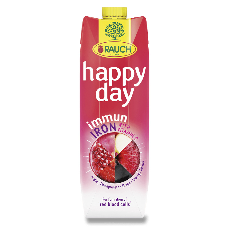 Rauch  Džus Happy Day - Immun Iron 1l