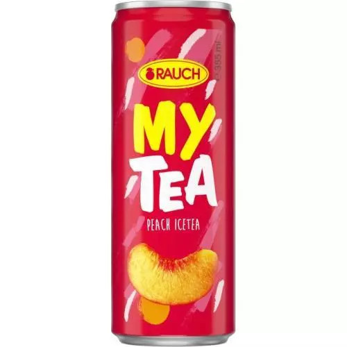 Rauch My Tea - ledový čaj - plech 0,33 l, broskev
