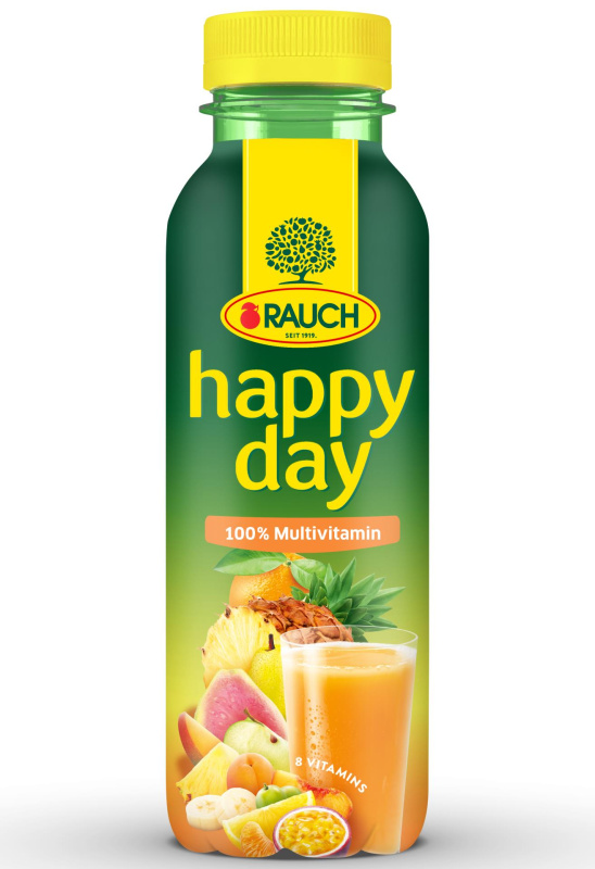 Rauch  Džus Happy Day - 100 %, multivitamin, pet, 12x 0,33 l