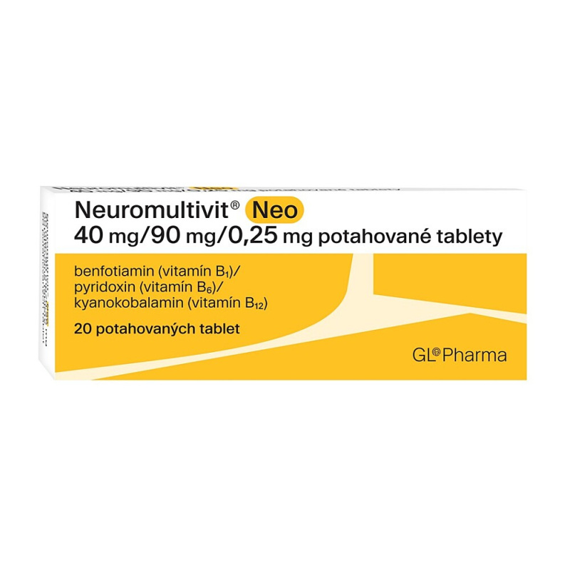 NEUROMULTIVIT NEO 40MG/90MG/0,25MG TBL FLM 20