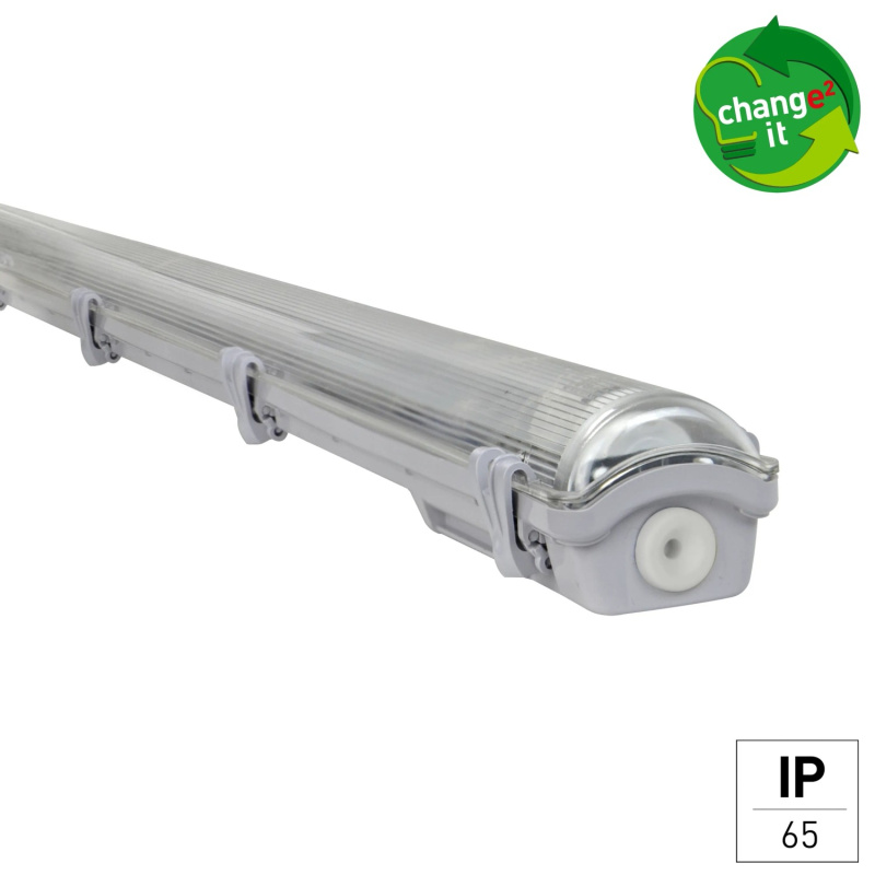 e2 elektro LED světlo do vlhka basic M, IP65, 1x18 W, 2000 lm, 127,5 cm