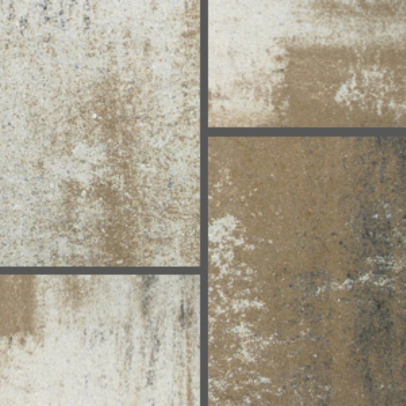 Semmelrock Zámková dlažba CityTop Grande kombi, bílo-hnědo-černá, 6 cm