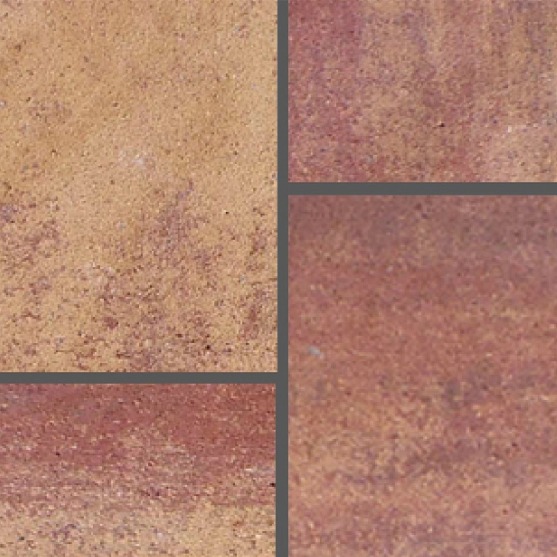 Semmelrock Zámková dlažba CityTop Grande kombi, triomix podzim, 6 cm