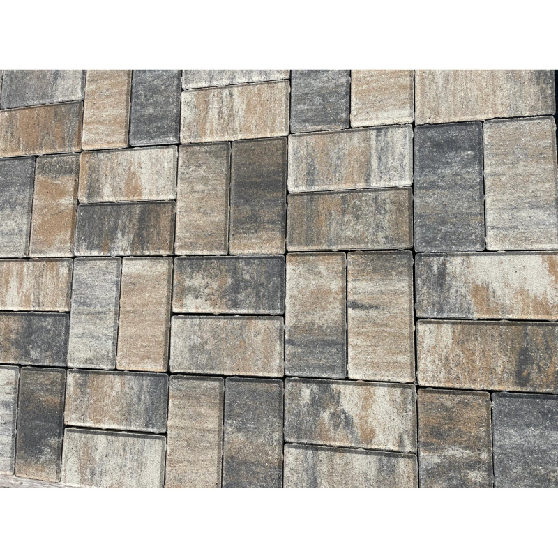 Semmelrock Zámková dlažba Nardo, bílohnědočerná, 20 x 10 x 4 cm