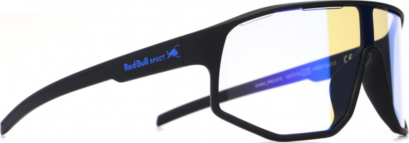 Sluneční brýle RED BULL SPECT DASH_PRO-01X, black/photochromic blue mirror, CAT 0-2 Velikost: 129-130