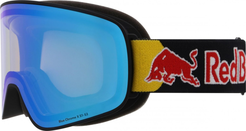 Lyžařské brýle RED BULL spect rush-19BLX, black/smoke with blue mirror, 26/27 Velikost: UNI