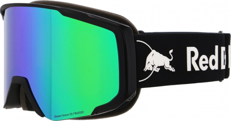 Lyžařské brýle RED BULL spect jibb-03GR3, black/brown with green mirror, 26/27 Velikost: UNI