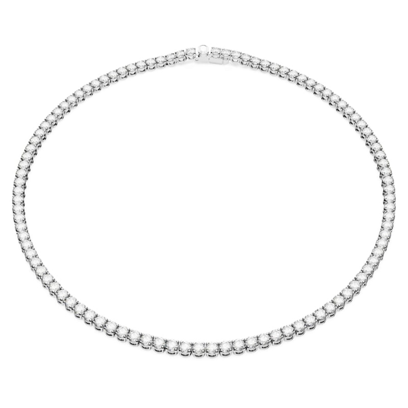 Swarovski Luxusní náhrdelník s čirými krystaly Matrix Tennis 5681796 41 cm