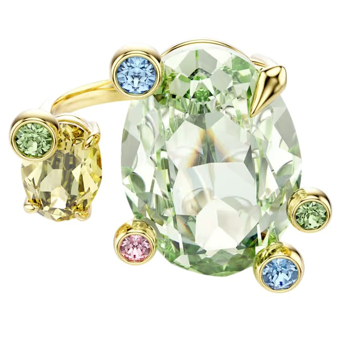 Swarovski Otevřený prsten s barevnými Swarovski krystaly Gema 5721685 52 mm