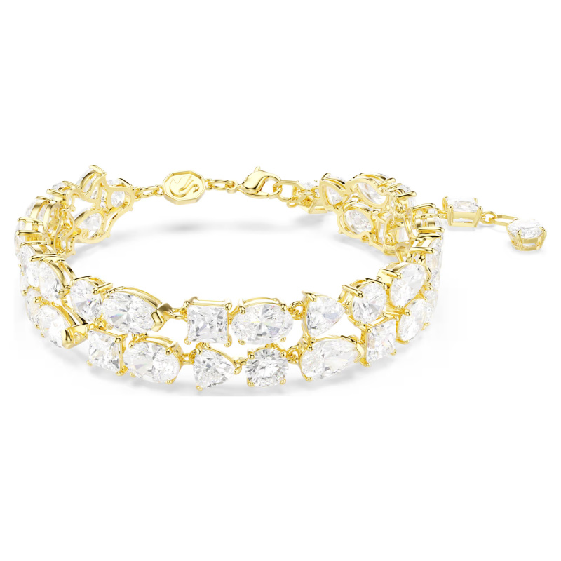 Swarovski Pozlacený náramek se Swarovski zirkony Mesmera 5743827