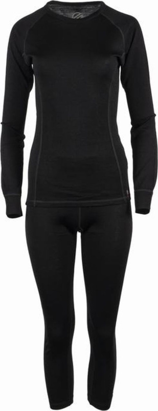 Dámské merino spodní prádlo 7/8 GTS set černá Velikost: XS