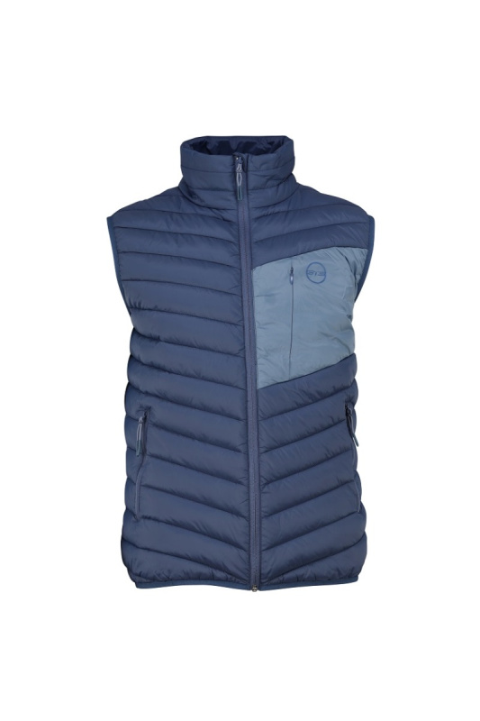 Pánská lehce zateplená vesta gts 503232 tmavě modrá s