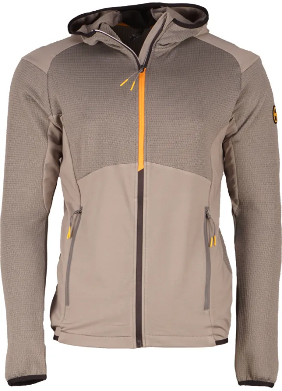 Pánská fleecová mikina gts 301551 šedá l