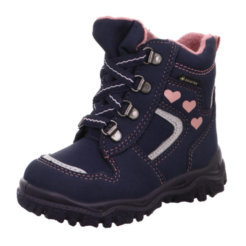 Dívčí zimní boty šněrovací HUSKY1 GTX, Superfit, 1-000046-8000, modrá - 29