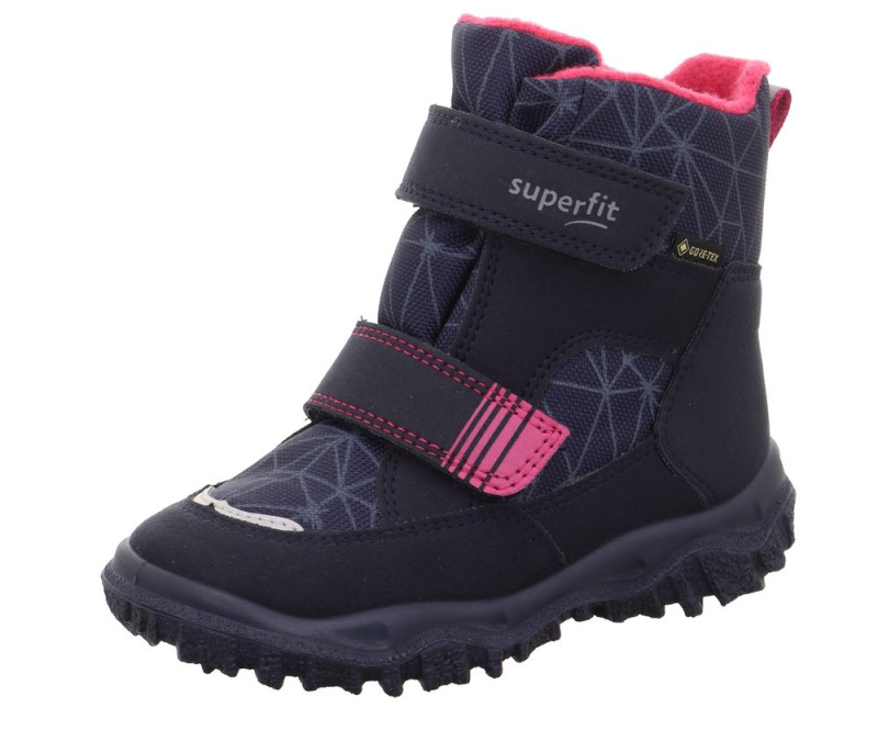 Dívčí zimní boty HUSKY Blue/Pink Gore-Tex, Superfit, 1-006080-8020, růžová - 28