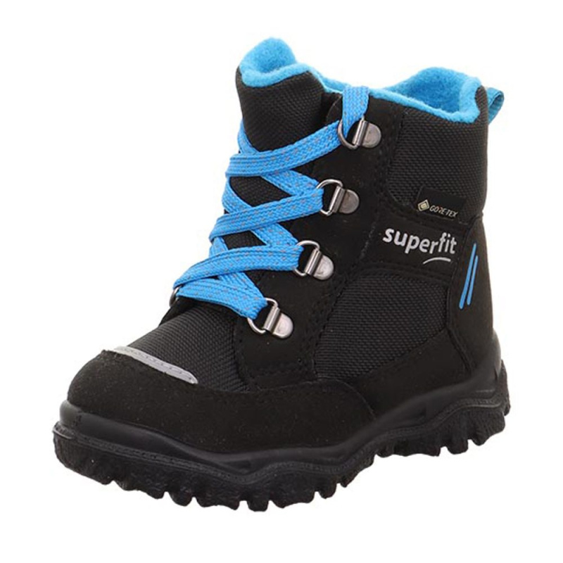 Chlapecké zimní boty HUSKY1 Black/Light Blue Gore-Tex, Superfit,1-006046-0000 - 26