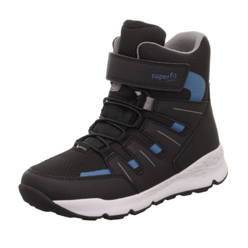 Chlapecké zimní boty FREE RIDE Black/Blue Gore-Tex, Superfit , 1-000568-0000, černá - 35