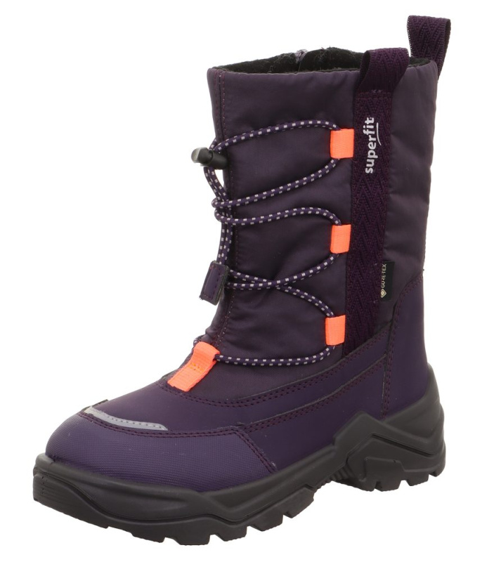 Dívčí zimní boty barefit SNOW MAX Purple Gore-Tex, Superfit , 1-002025-8500, fialová - 35