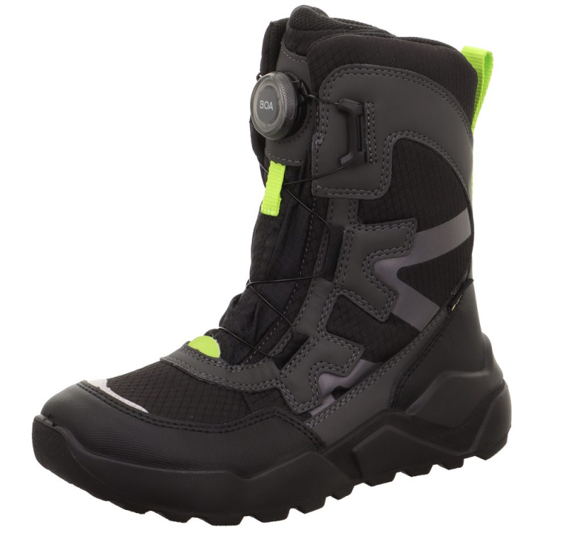 Chlapecké zimní boty ROCKET Black/Green Gore-Tex, Superfit , 1-000403-0020, zelená - 41