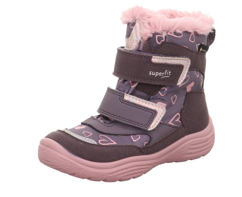 Dívčí zimní boty CRYSTAL Purple/Pink Gore-Tex, Superfit,1-009091-8510 - 35