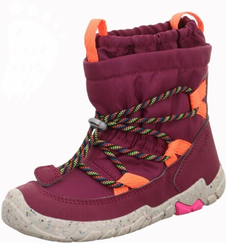 Dívčí zimní boty barefit TRACE Red/Orange Gore-TEX, Superfit,1-006038-5000 - 32