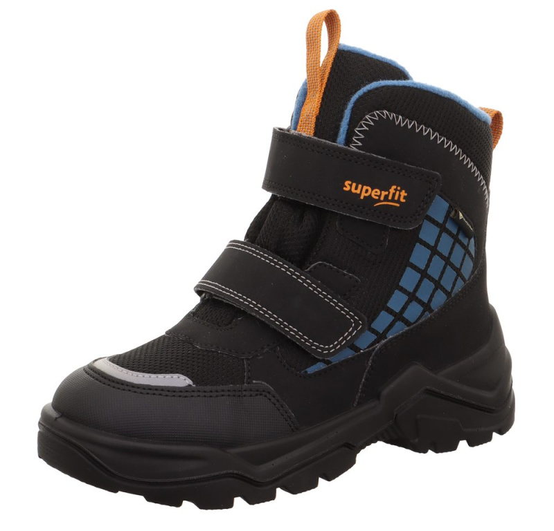 Dětské zimní boty SNOW MAX Black/Blue Gore-TEX, Superfit,1-002022-0030 - 30