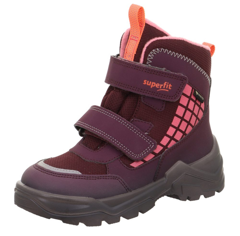 Dívčí zimní boty SNOW MAX Red/Pink Gore-TEX, Superfit,1-002022-5000 - 24