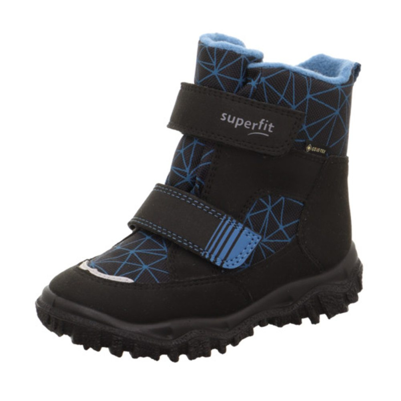 Dětské zimní boty HUSKY Black/Blue Goretex, Superfit, 1-006080-0010, modrá - 38