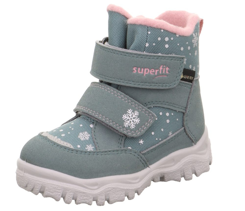 Dívčí zimní boty HUSKY1 Light Green/Pink Gore-Tex, Superfit,1-006045-7500 - 30