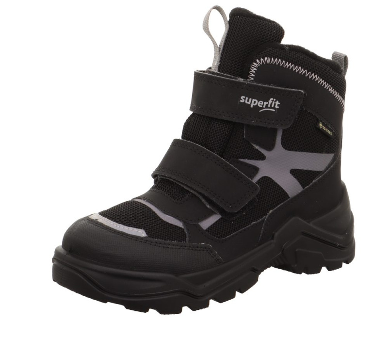 Dětské zimní boty SNOW MAX Black/Light Grey Gore-TEX, Superfit,1-002022-0000 - 24