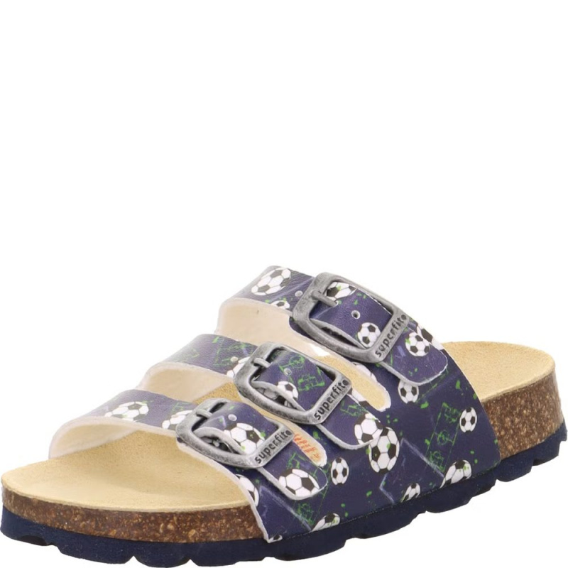 Chlapecké korkové pantofle FOOTBAD Blue/Multicolored Superfit 1-800113-8090 - 36
