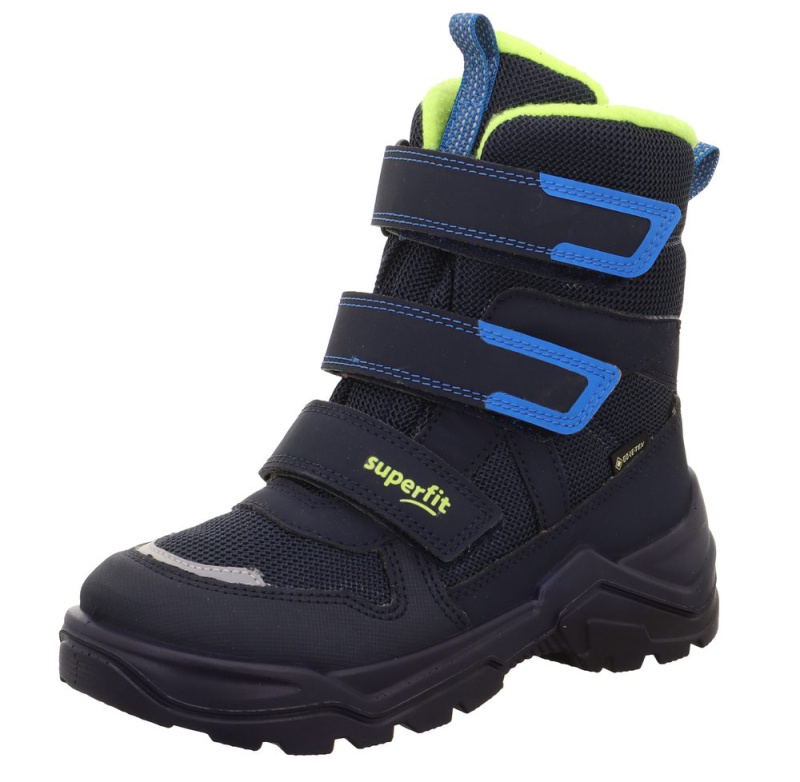 Dětské zimní boty barefit SNOW MAX Blue/Yellow Gore-Tex, Superfit , 1-002023-8000, modrá - 34