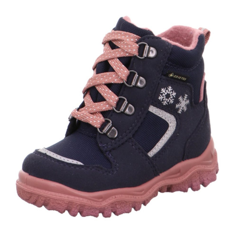 dívčí kozačky šněrovací HUSKY1 GTX, Superfit, 1-000046-8010, tmavě modrá - 28