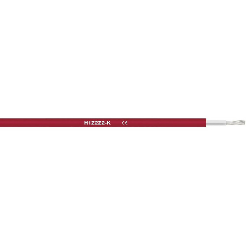 Kabel solární H1Z2Z2-K 01×6 červená