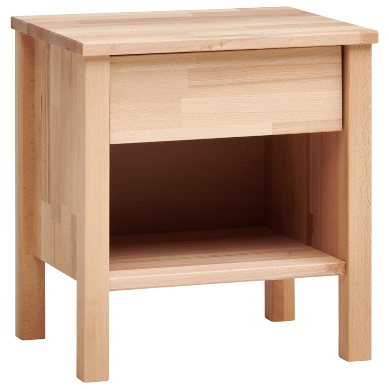 MID.YOU NOČNÍ STOLEK, jádrový buk, jádrový buk, 47/49/37 cm