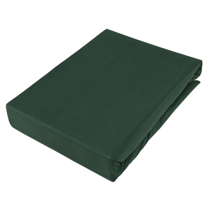 Novel BOXSPRINGOVÉ PROSTĚRADLO, žerzej, tmavě zelená, 90/220 cm