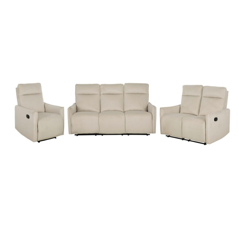 P & B SEDACÍ SOUPRAVA 3+2+1, textil, béžová