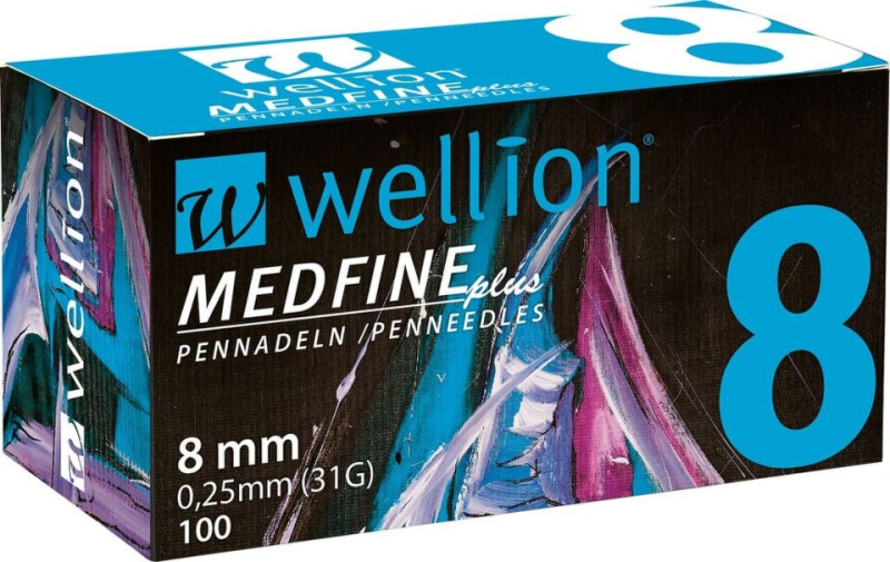Wellion MEDFINE jehly inz.pera 8mm 31G 100ks