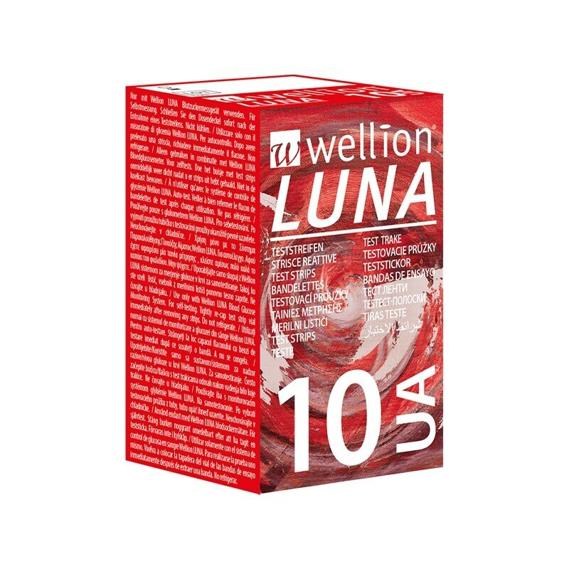 Wellion LUNA testovací proužky kyselina močová 10 ks