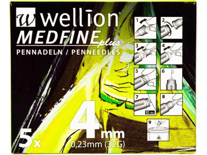 Wellion MEDFINE jehly inz.pera 0.23x4mm 32G 5ks