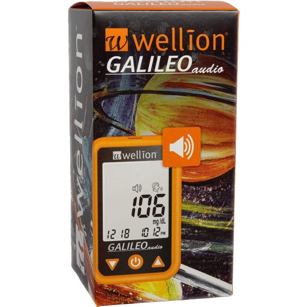 Wellion GALILEO audio glukometr oranžový