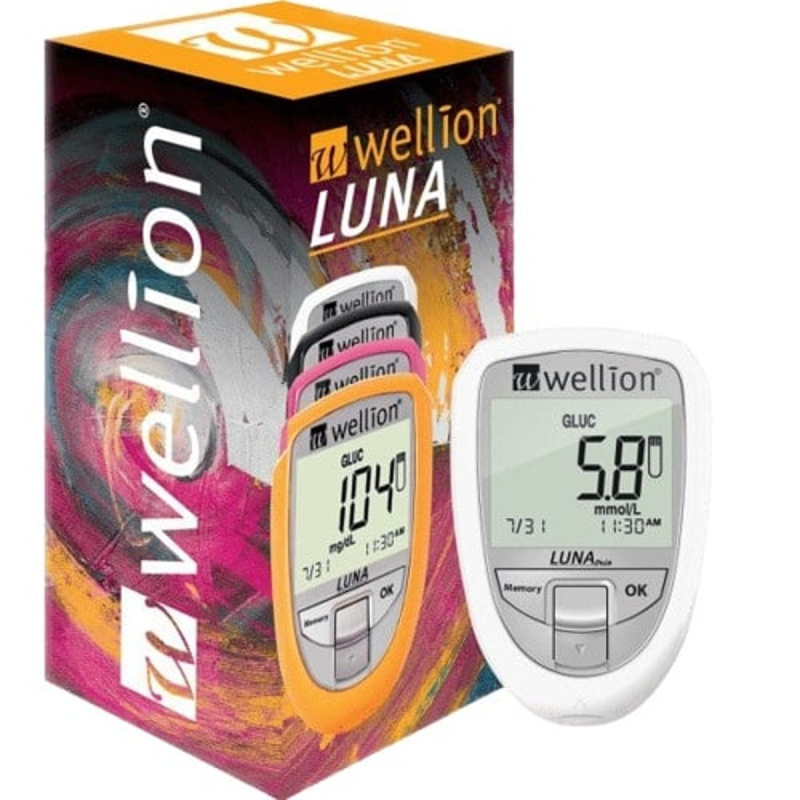 WELLION LUNA TRIO MĚŘENÍ KREVNÍ GLUKÓZY, CHOLESTEROLU A KYSELINY MOČ
