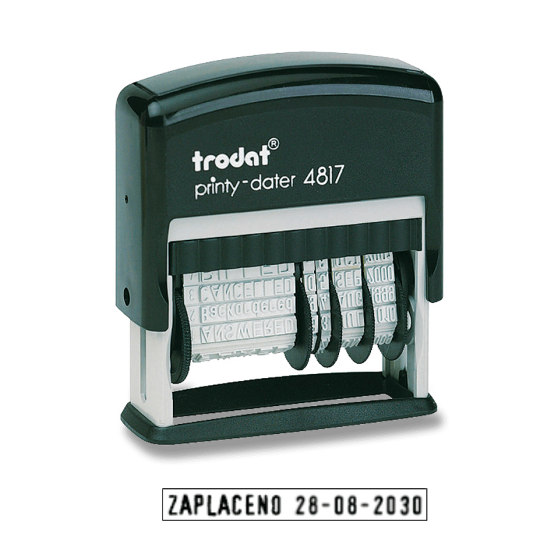 Trodat 4817 - textové a datumové razítko