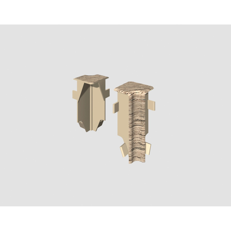 Egger Vnitřní roh pro soklovou lištu CUBICAL dub šedohnědý, 2 ks