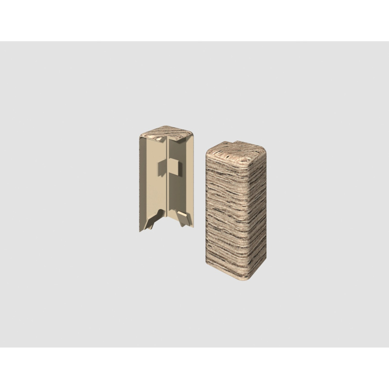 Egger Vnější roh pro soklovou lištu CUBICAL dub šedohnědý, 2 ks