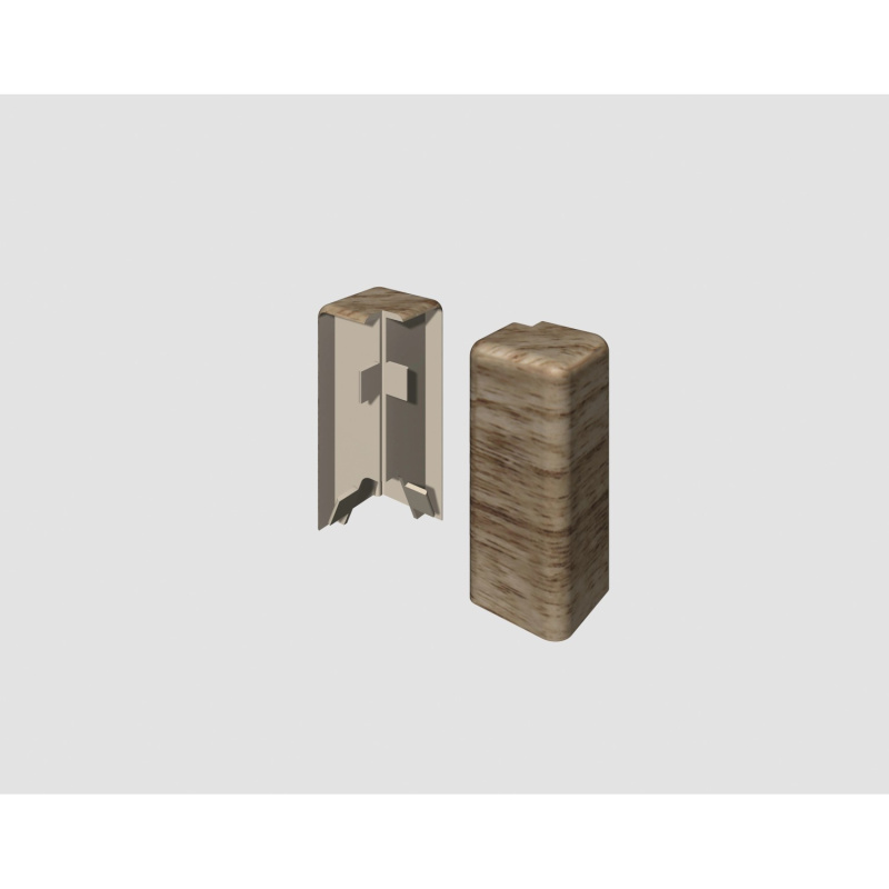 Egger Vnější roh pro soklovou lištu CUBICAL dub béžový, 2 ks