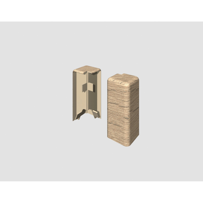 Egger Vnější roh pro soklovou lištu CUBICAL dub středně hnědý, 2 ks