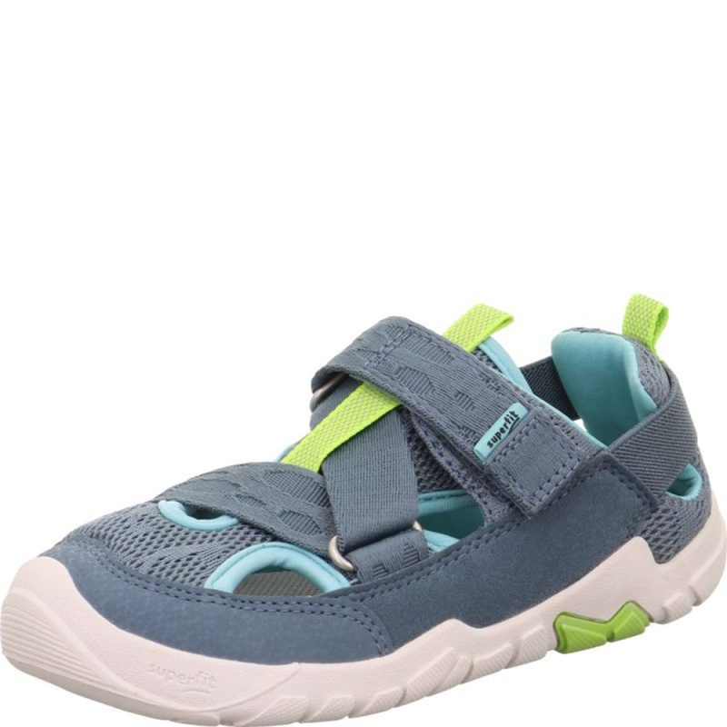 Chlapecké barefit sandály TRACE Blue/Light green Superfit 1-006029-8000 modrá - 30