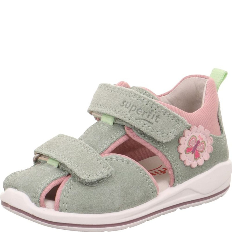 Dívčí sandály BOOMERANG Light Green/Pink Superfit 1-000866-7500 světle zelená - 22