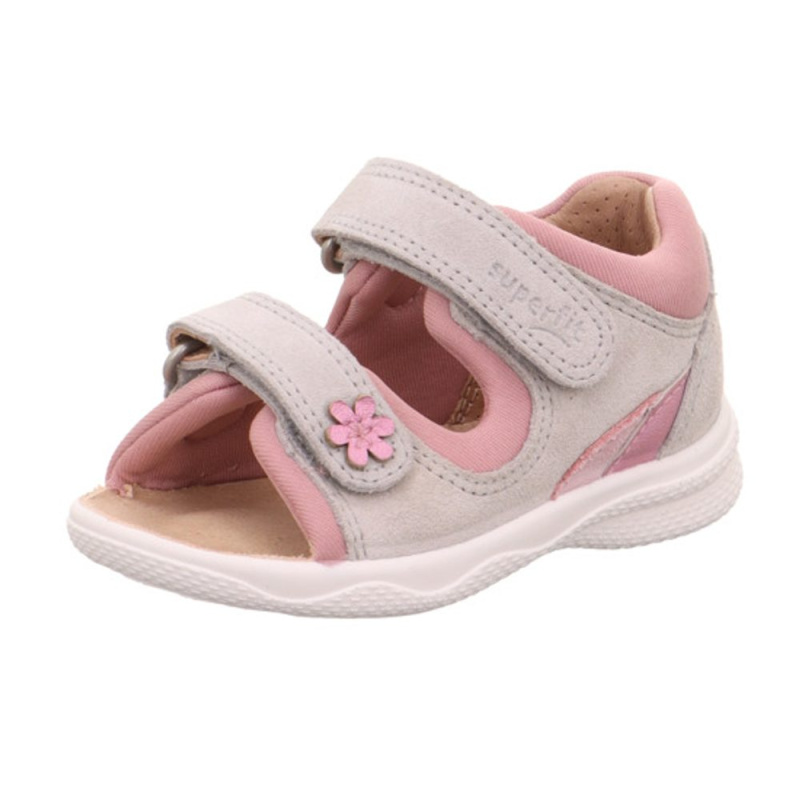 Dívčí sandály POLLY Light Gray/Pink Superfit 1-600096-2500 šedá - 23